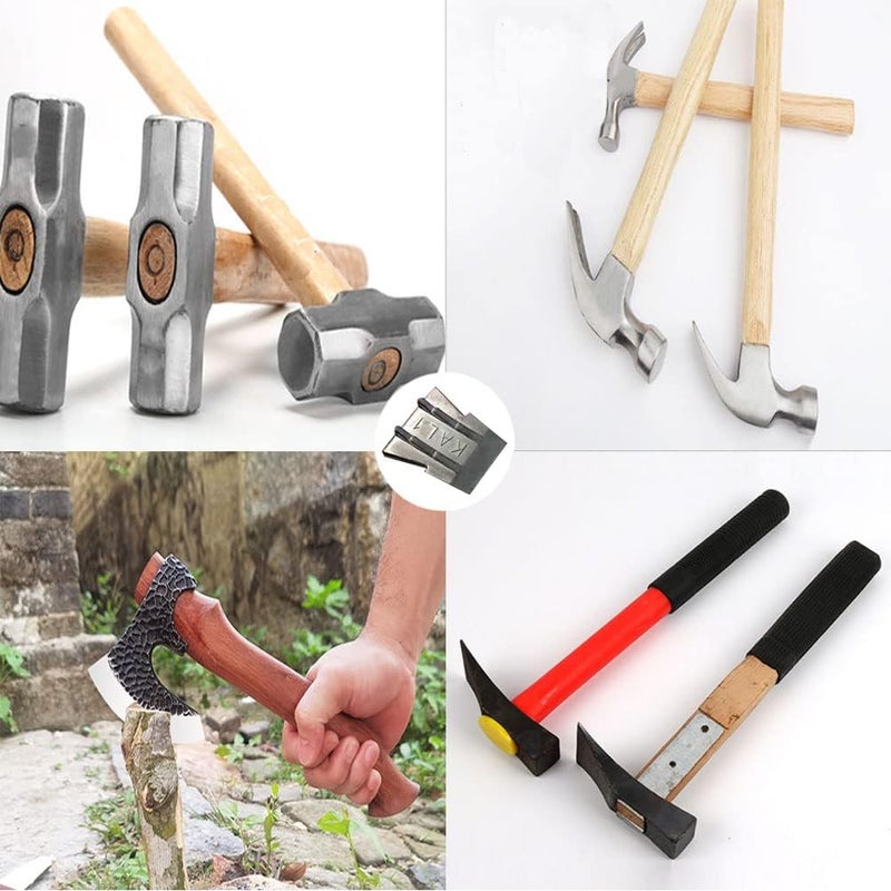 bjsdkff Hammer Handle Wedge, Steel Wedge, Axe Replacement Tools for Hammer Claw Hammer Sledge Blacksmith Mauls Axe Handle Wedge Kit 4 pieces - Image 3